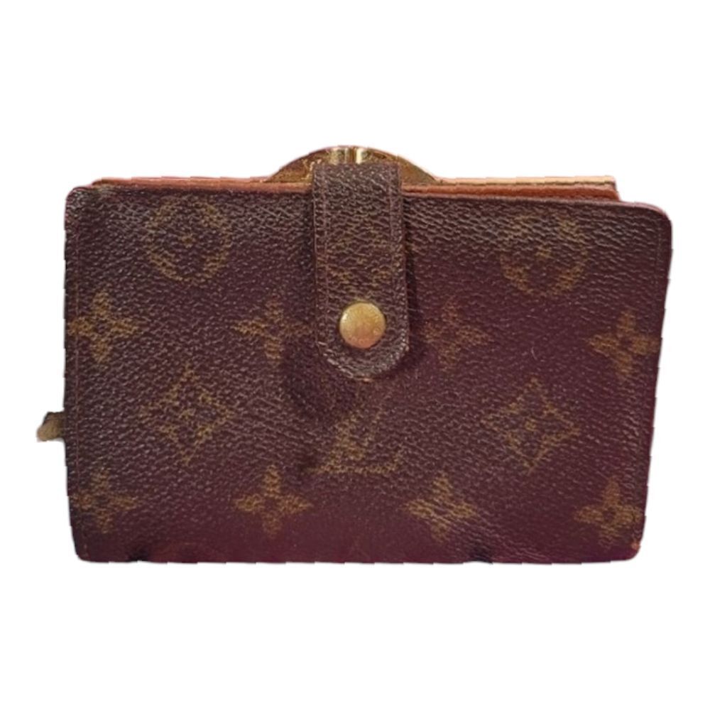 Louis Vuitton Monogram Viennois Wallet Kisslock Vintage 1998 LV Auth - Picture 1 of 13